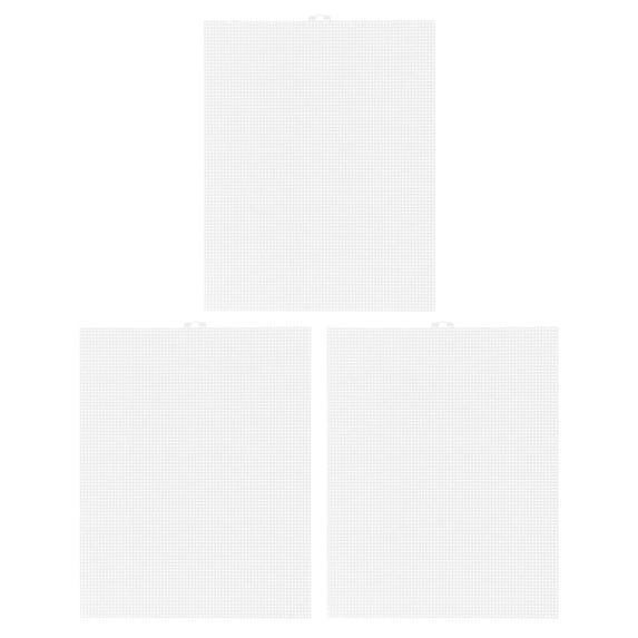 3 Pcs Crocheting Weaving Plastic Mesh Manual Dedicated White or Pe
