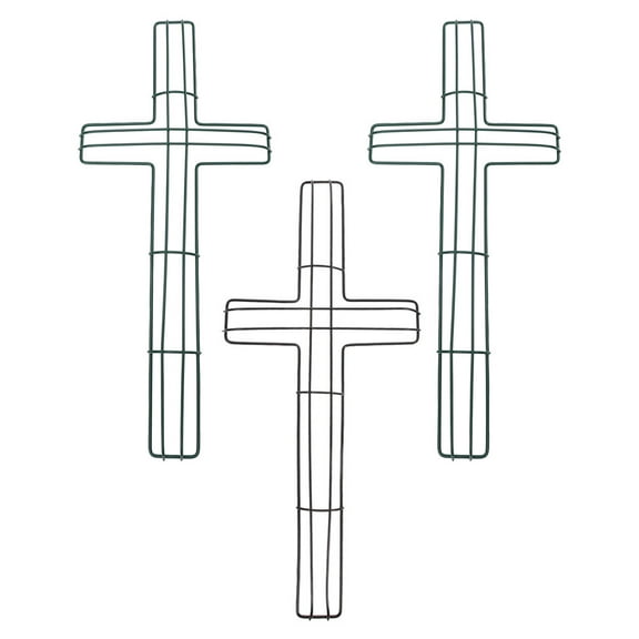 3 Pcs Cross Frame for Wreath Garland Decoration 40.00X18.00X1.50CM