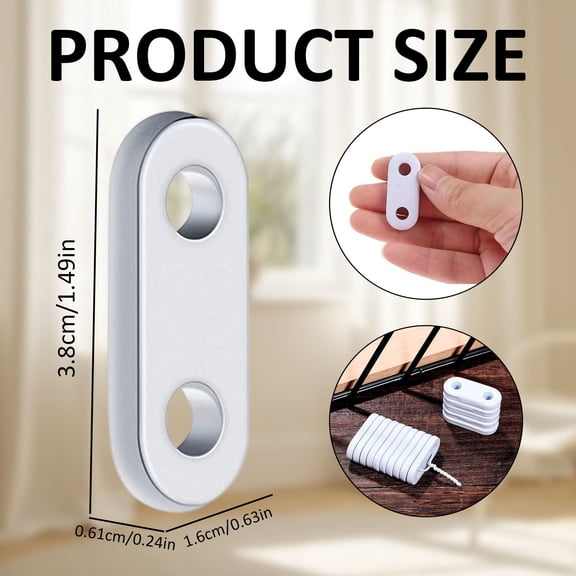 3 Pcs Curtain Hanging Weight Tabs, 2 Hole Drapery Bottom Weights, Window Drape Weighting Inserts, Fabric Curtain Hem Weights for Household Window Curtain Anti Swing Vertical Hanging