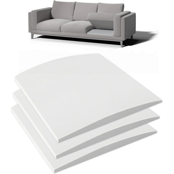 3 Pcs Cushion Support for Sagging Seat - 20" x 20" Curved Foam Sofa Cushion Support Board, Couch Supporter for Under The Cushions
