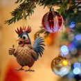 thumbnail image 1 of 3 Pcs Cute Rooster Ornament under $5! Xqxayjr Cute Rooster Car Pendant,Christmas Tree Ornament Hanging Decor,Animal Themed Holiday Decoration,Multi-Purpose Home Decor,Gift for Christmas Birthday,, 1 of 6