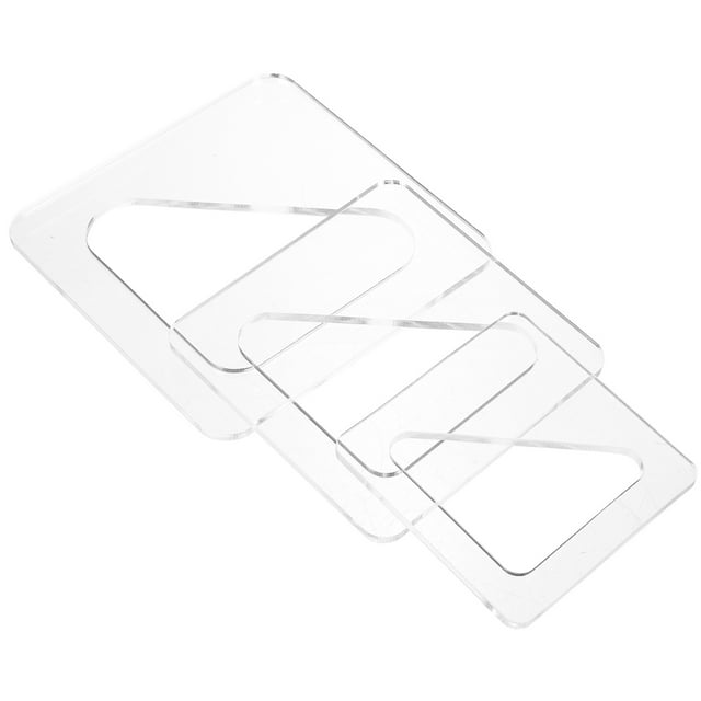 3 Pcs Cutting Board Template Clear Acrylic Chopping Triangle Tracing ...
