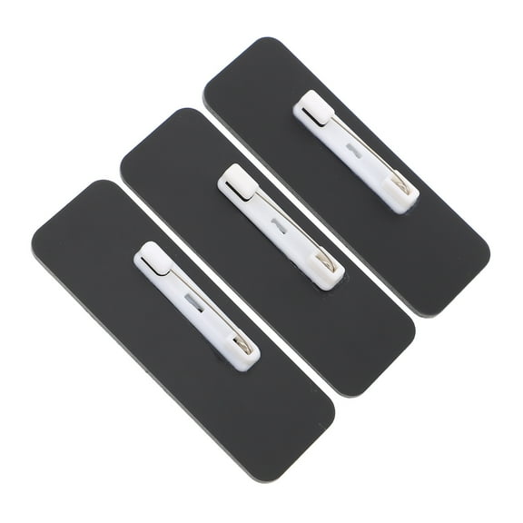 3 Pcs DIY Name Badges Tags Blank Customizable Work