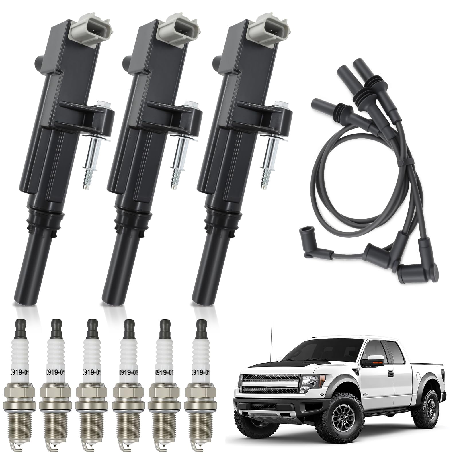 3 Pcs DR39 Ignition Coils Sets 19418991 6pcs Iridium Spark Plugs ...