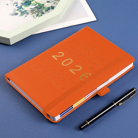 3 Pcs Daily Planner - 2026 Large Agenda 365-Day Daily Planner Management Record Notebook Schedule Planner January to December 2026 Planner with Hourly Plan Calendar Convenient for Daily