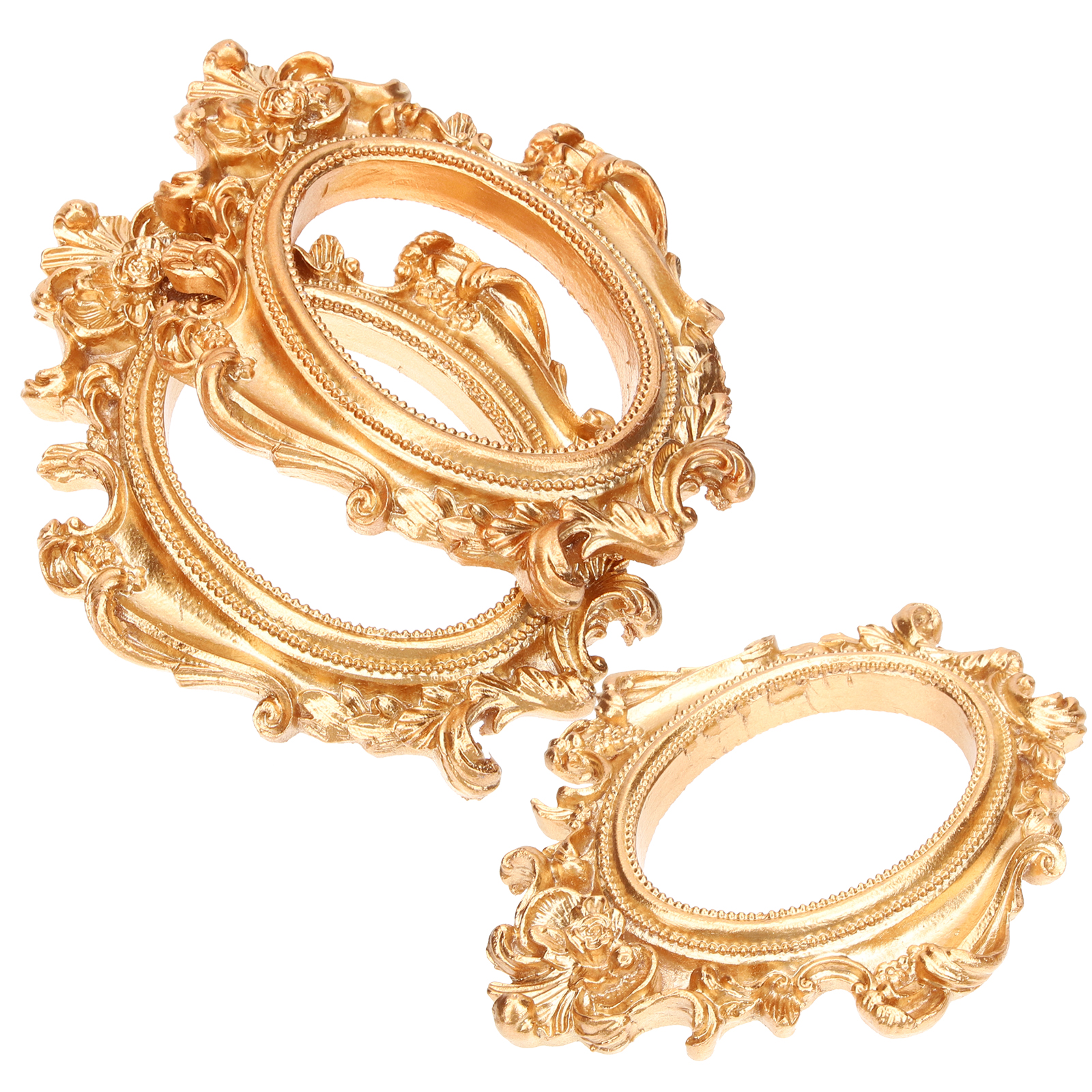 3 Pcs Decor Ornament Vintage Picture Frames Mini Picture Frames Bulk