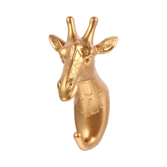 Set of 3 Decorative Giraffe Wall Hooks for Coats, Keys, and More - Stylish and Simple Wall Hangers