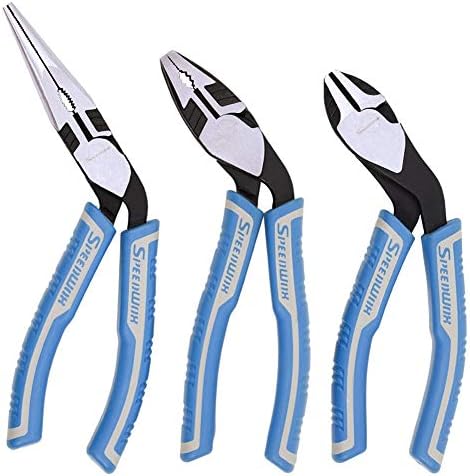 3 Pcs Diagonal Cutting Pliers Combination Pliers Long Nose Pliers Set ...
