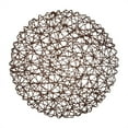 thumbnail image 1 of 3 Pcs Dining Table Placemats Set,14.96 Inch Round Kitchen Table Mats,Disposable Handwoven Paper Circle Placemats,Paper Woven Decorative Place Mat,for Dinning Decor Wedding Centerpiece,Brown, 1 of 4