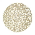 thumbnail image 1 of 3 Pcs Dining Table Placemats Set,14.96 Inch Round Kitchen Table Mats,Disposable Handwoven Paper Circle Placemats,Paper Woven Decorative Place Mat,for Dinning Decor Wedding Centerpiece,Beige, 1 of 4