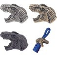 thumbnail image 1 of 3 Pcs Dinosaur Head Shaped Brass Beads Mixed Colors Metal Spacer Beads Keychain Bracelet Accessories Bead Necklace Pendant Bead for EDC String Craft, 1 of 9
