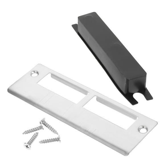 Door Strike Plates for Reinforcement Metal Silver 3pcs Suitable for Home Use and Various Settings