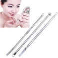 thumbnail image 1 of 3 Pcs Double Ended Blackhead Comedone Blemish Acne Extractor Remover Tool Set, 1 of 7