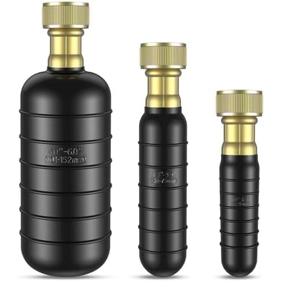 3 Pcs Drain Bladder Kit, Drain Cleaning Bladder Fits 1" to 6" Pipes, Rubber Drain Bladder Unclogger for Bathroom Sinks, Showers, Swimming Pool Drains, Kitchen Sinks and Main Drains