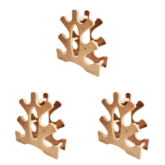 3 Pcs Dumbbell Rack Stand Only 3 Tier Small Weight Storage Rack, Home Gym Dumbbell and Kettlebell Holder Easy Assembly Workout Equipment Space Saving 9.05 x 8.85 x 3.34 Inch, Exercise Equipment