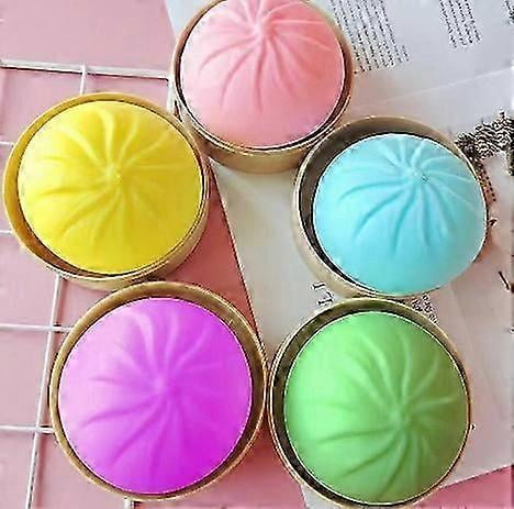 3 Pcs Dumpling Stress Balls Squeeze Sensory Toys with Food Steamers Hand Ball Toys Party Favors