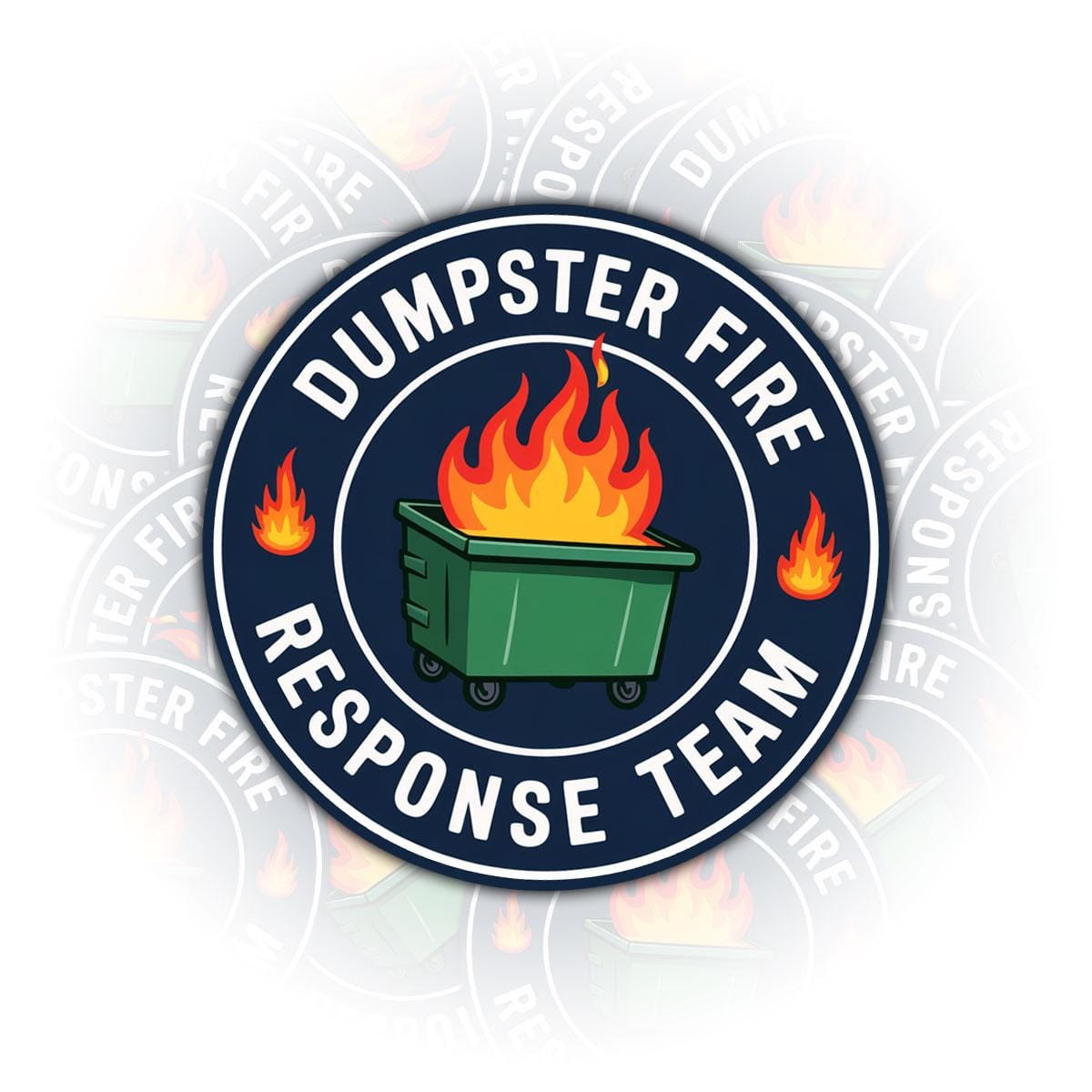 Funny Firefighter Vinyl Decal Bumper Sticker - 5" X 6", White Gloss, Removable For Car & Laptop