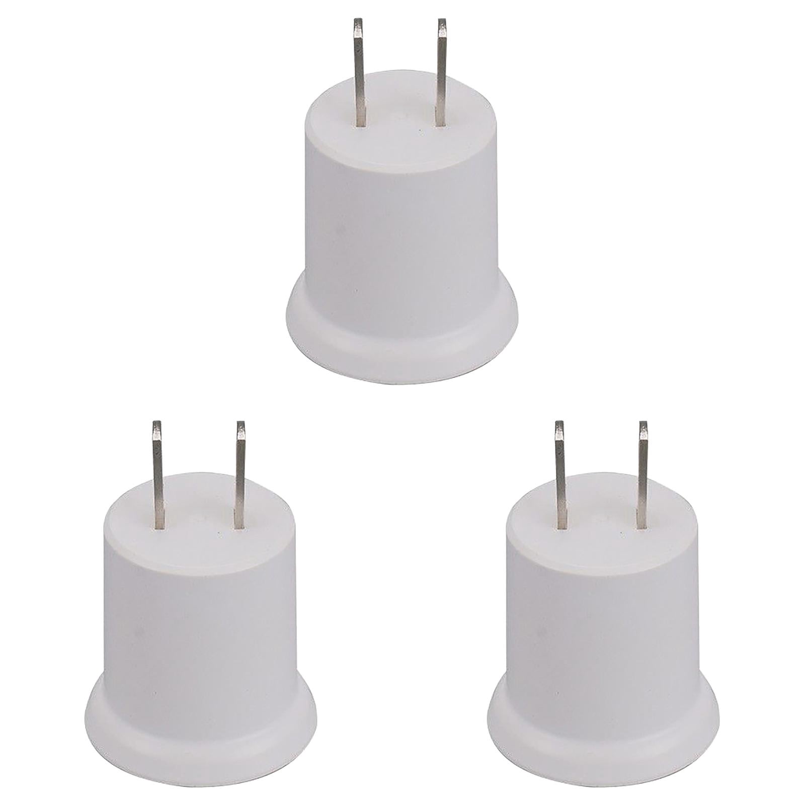 3 Pcs E26 Conversion Socket Light Bulb Outlet Adapter E27 Plug Thread Wall Holder | Yxwen |  E26 Conversion Socket Light Bulb Adapter E27 Plug Thread Wall Holder