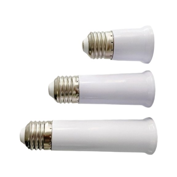 3 Pcs E27 Light Socket Adapter 65 95 120mm E27 Light Socket Extension For Fan Lamp And Energy Bulb