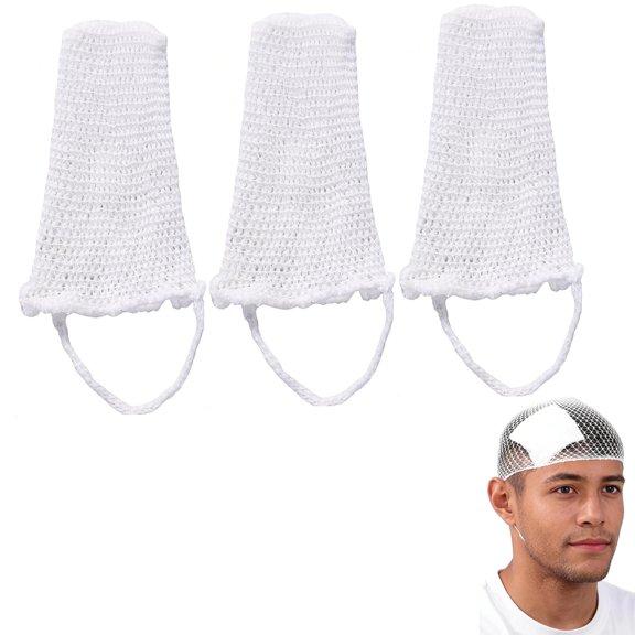 3 Pcs Elastic Net Support Bandage for Securing Head Dressings, Tutuviw Wound Dressing Retainer, Breathable & Soft Elastic Mesh Bandage for Bandage Gauze Emergency First Aid (XXL)