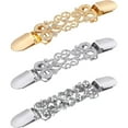 thumbnail image 1 of 3 Pcs Elegant Alloy Brooch Pins, Retro Shirt Dress Sweater Shawl Clips, Stylish Costume  Accessories, Suitable for Daily Wear, Birthday Party, Prom, 1 of 8