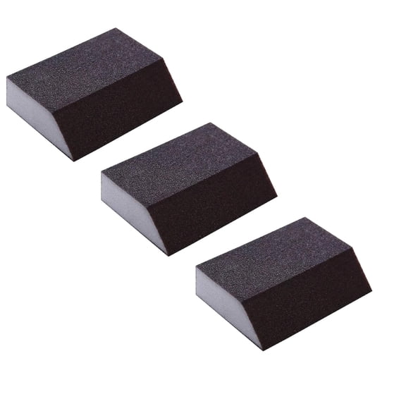 3 Pcs Emery Cleaning Sponge,Carborundum Sponge Scrub Pad,Kitchen Cleaning Sponge,Heavy-Duty Sponge Scrubber,Emery Sponge Brush,Pot Scrubber,Kitchen Scouring Pads for Pans,Bbq Grill,Stove,C