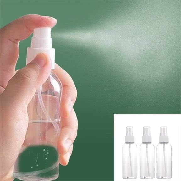 3 Pcs Empty Spray Bottle Fine Mist Refillable Container for Travel Cleaning Beauty Products Haircare and Essential Oils 3 Oz