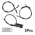 thumbnail image 1 of 3 Pcs Engine Hood Release Cable Kit For BMW 7 Series 740i 745i 745li 750i 760i, 1 of 5