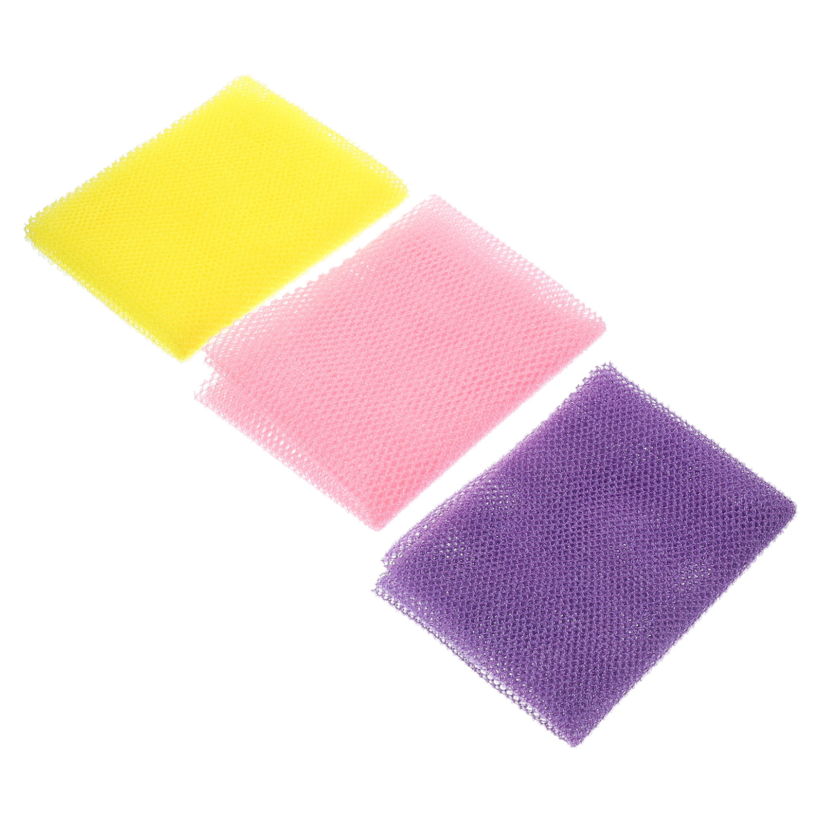 3 Pcs Exfoliating Mesh Korean Towels Cleaning Rags Bath Weave Miss