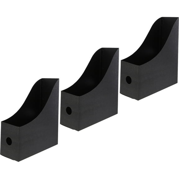 3 Pcs File Storage Box Magazine Holder Bookshelve Shelf Stand Desk for Office Vertical Folder Organizer Organizers Accessories Student Use