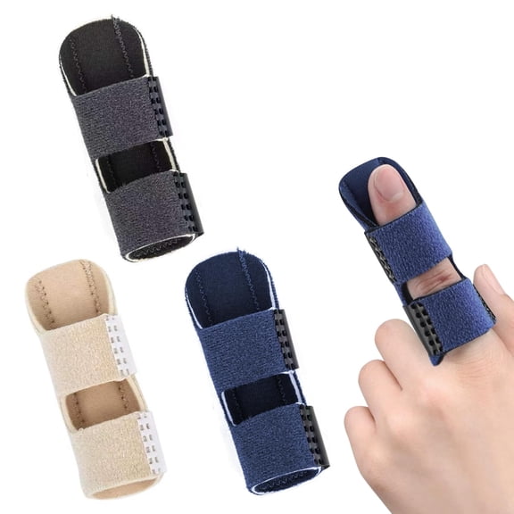 3 Pcs Finger Splints, Adjustable Trigger Finger Splint, Breathable Mallet Finger Splint for Arthritis