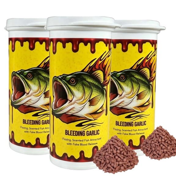 3 Pcs Fishing Bait, 2026 New Fishing Attractant â Instant Fizzing Scent Dispersion for Soft & Bait Bands, Triggers More Strikes for Bass Trout