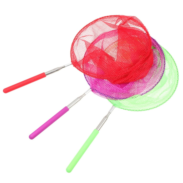 children's fishing net 3 Pcs Fishing Net Kids Toys Bugs Catching Net Fish Nets Extendable Fish Net  Child