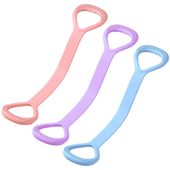 3 Pcs Fitness Resistance Band Set, Elastic Workout Bands for Arm Back Shoulder and Chest Training, 8-Shaped Workout Bands for Yoga, Pilates, and Physical Stretching, 8.7 x 5.9 x 2.0 in