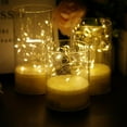 thumbnail image 1 of 3 Pcs Flameless Candles with Remote Control, Battery Operated LED Pillar Candle with Timer, 4'' 5'' 6'' Real Wax Candles for Wedding Centerpieces Holiday Table Home Valentines Birthday Decorations, 1 of 14