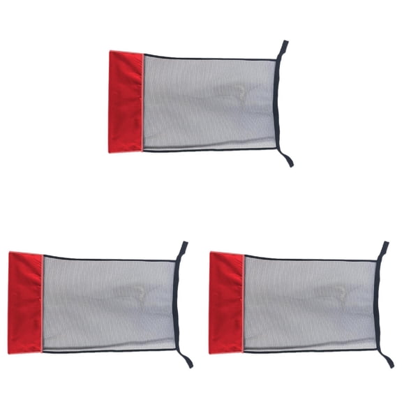 3 Pcs Floating Mesh Chair Pool Noodle 34.6 x 17.3 Inch, Floating Chair Pool Raft Swimming in Water Hammock Accessories, Swimming Sling for Noodle, Pool and Spa Accessories, Red