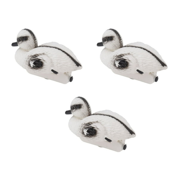 3 Pcs Floating Yellow Duckling Realistic Plastic Duck Fish Pond Ornament For Garden Swimming Pool Fishing Pond Water Decoration