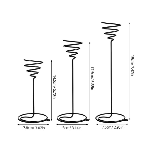 3 Pcs Metal Flower Plant Stands Indoor Decorative Holders for Houseplants Straight Design