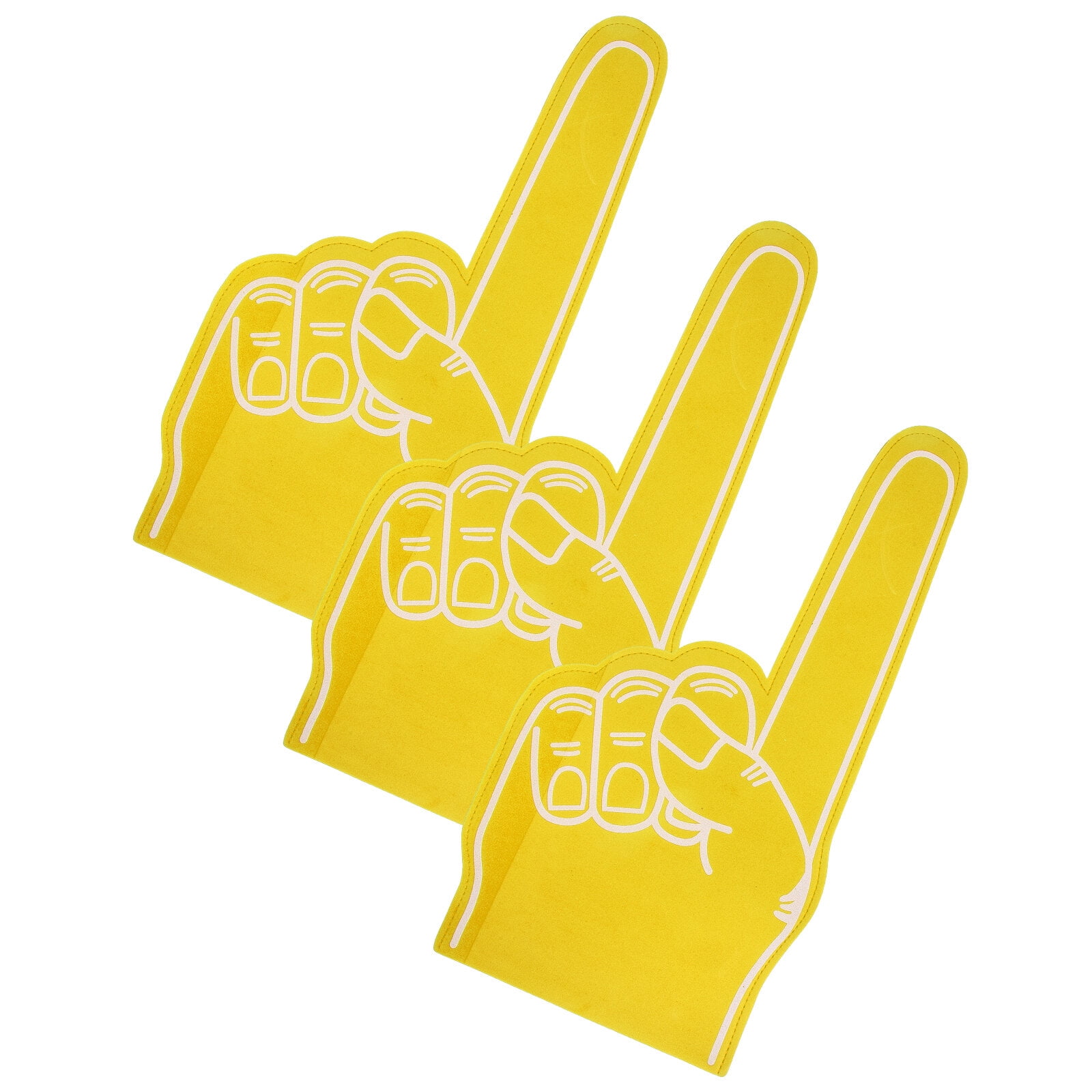 3 Pcs Foam Finger Cots Kids Football Sports Fan Party Foams Noise