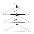 thumbnail image 1 of 3 Pcs Foldable Clothes Hangers, Space Saving Collapsible Clothing Hangers, Portable Travel Garment Hangers, Multi Hook Non Slip Closet Storage Hangers, Fold Up Apparel Drying Hangers, 1 of 7
