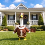 3 Pcs Football Goose Outfits Lawn Porch Football Game Day Decor Sports Geese Statue Clothes with Helmet and Football Goose Party Decor for 23" Porch Geese Sports Season Outdoor Patio Yard Lawn