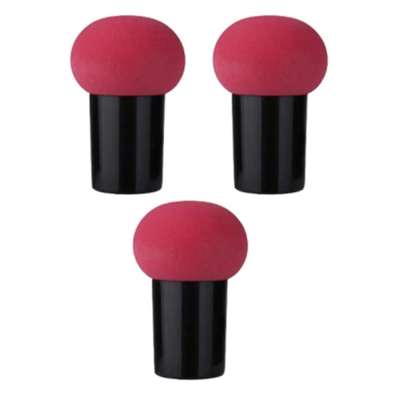 3 Pcs Foundation Sponge Powder Puff Mushroom Head Dry And Wet Makeup Sea Surface Makeup Puff Beauty Makeup Brush Sponge Band Concealer Bb Cream Founda