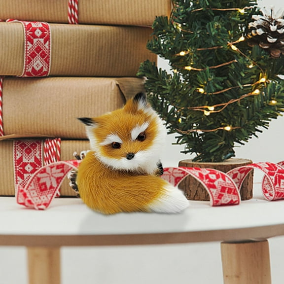 3 Pcs Fox Plush Ornament under $5! Xqxayjr Imitation Animals Small Foxes Pendants, Mini Fox Ornaments andToys, Handicrafts Festival Supplies, Cute Animal Themed Decorations