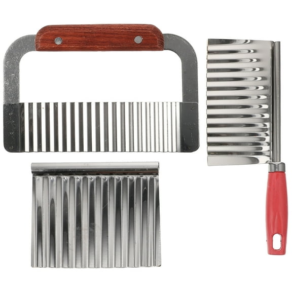 3 Pcs French Fries Fruit Slicer Fry Cutter for Potatoes Potato Strip Handheld Vegetable Slicer Cutter