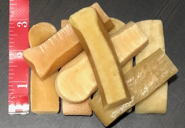 3 Pcs Fresh Himalayan Dog Chew Bulk Small Treat Bone Cheese Genuine Yak Puppy