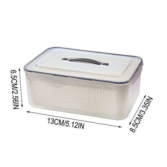 3 Pcs Freshness Preserving Food Containers, Refrigerator Storage Boxes, Detachable Filter Inserts for Longer Lasting Food, Ideal for Home Cooks and Busy Families