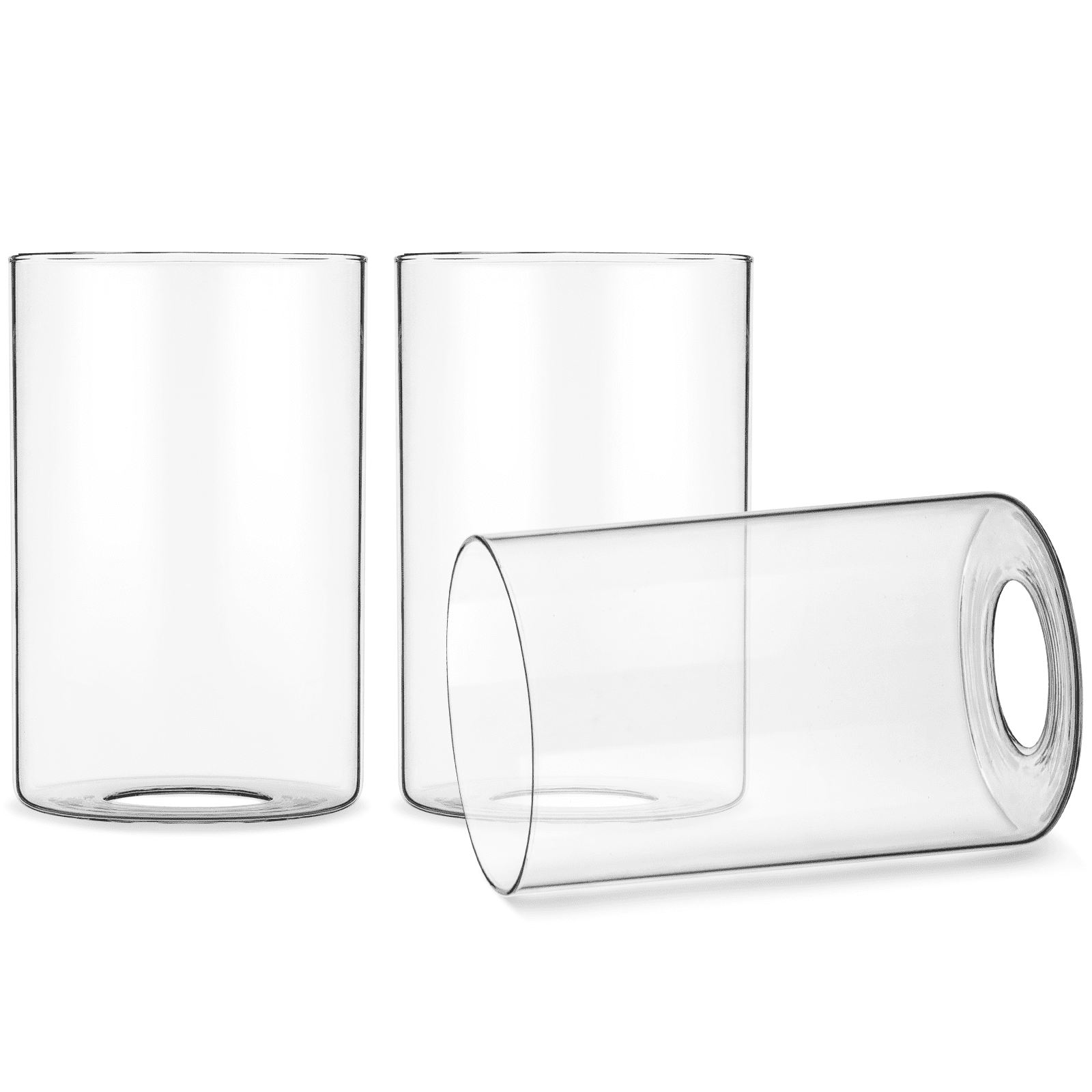 3 Pcs Frosted Cylinder Lamp Shade with 1.65in Fitter Opening