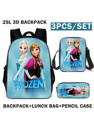 Group Ruz Frozen Anna, Elsa 16 Backpack with Detachable Matching Lunch Box