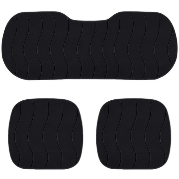 3 Pcs Full Set Car Seat Covers with Anti-Slip Rubber Dots, Plush Warm Protection for SUV Truck Van, Easy Install, Washable Auto Interior Accessories