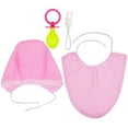 3 Pcs Funny Adults Cosplay Baby Pacifier Bib Hat Set Party Funny Props